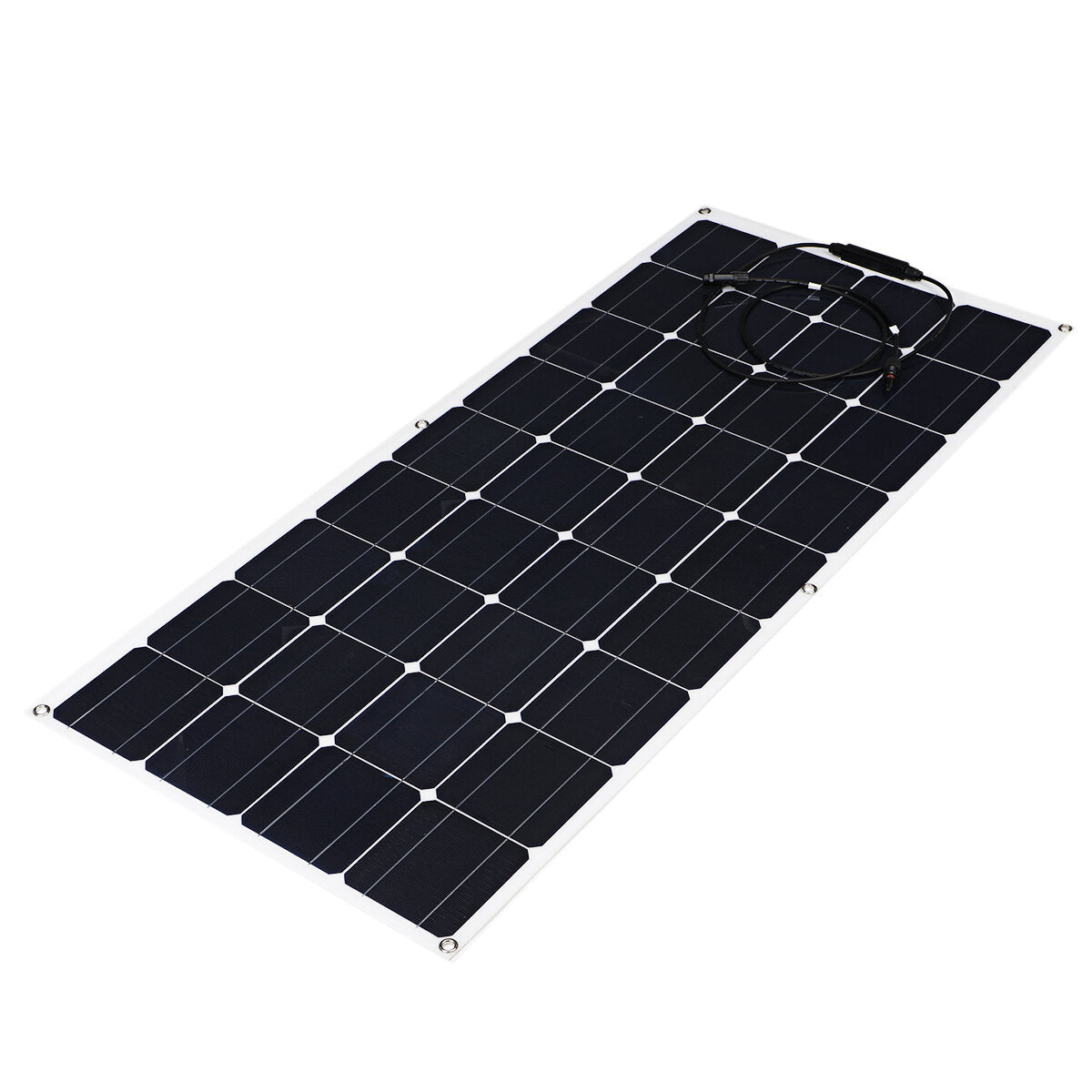 2 Pcs 100W 18V PET Solar Panel Kit Battery Charger Power Bank Camping Travel Generator