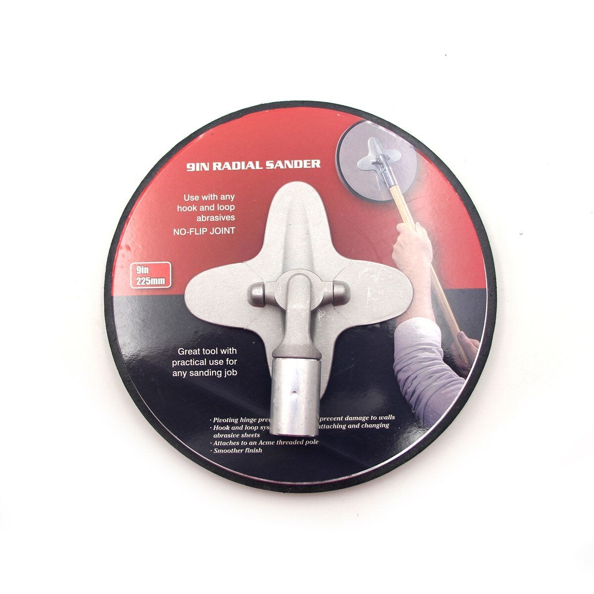 2Pcs Round Square Sanding Backing Pad Radial Sander Disc for Dry-wall Repair Set Multifunctional Grinding Block Wall Polisher Tools Accessories