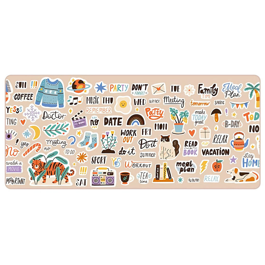 Extra Large Mouse Pad Anti-slip Rubber Gaming Keyboard Pad 900*400*4mm Ins Style Desktop Table Protective Mat