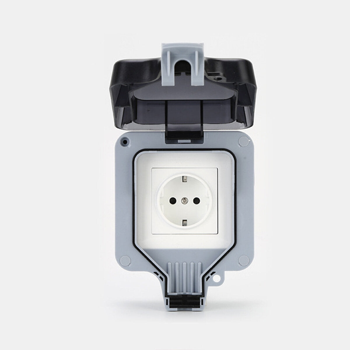 Outdoor Wall Single Double Socket Waterproof Box Dustproof Plug Socket Box 250V