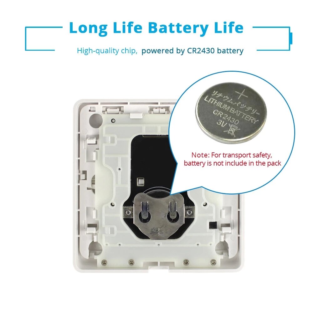 Wireless Switch Sticker Battery Power SmartThings Control ZB 2MQTT deCONZ 4 Gang