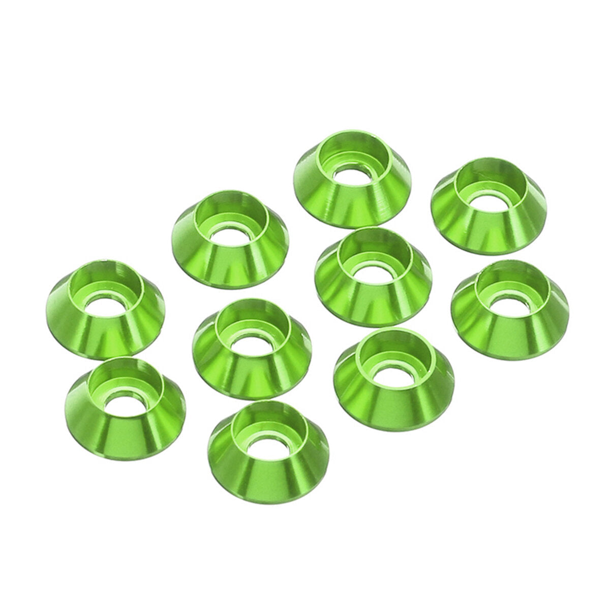 M4AN6 10Pcs M4 Cup Head Hex Screw Gasket Washer Nuts Aluminum Alloy Multicolor Optional
