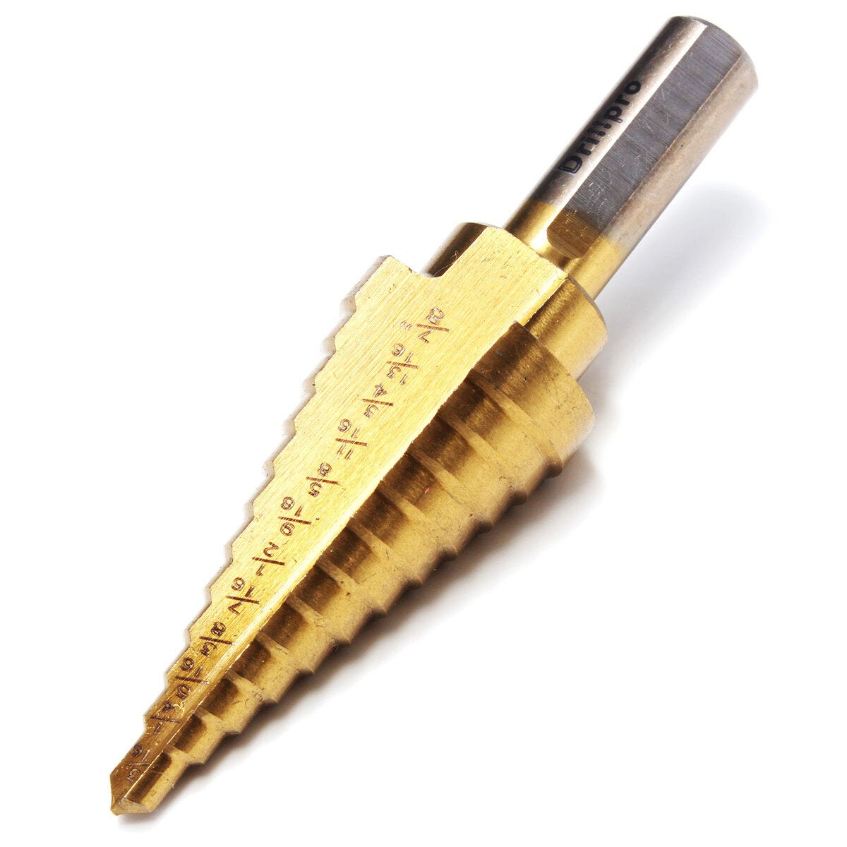 HSS Titanium Pagoda Drill/Ladder Drill 1/4&3/8&1/2 Inch Round Shank Step Drill Bit