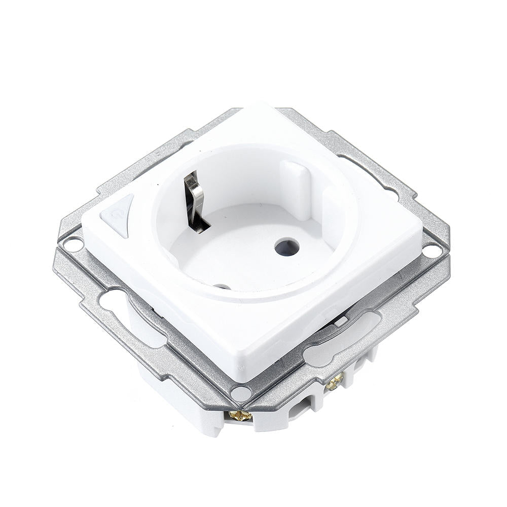 Dual DE EU WiFi Smart Light Wall Switch Socket Outlet Tuya Wireless Remote Control Work with Alexa Google Home