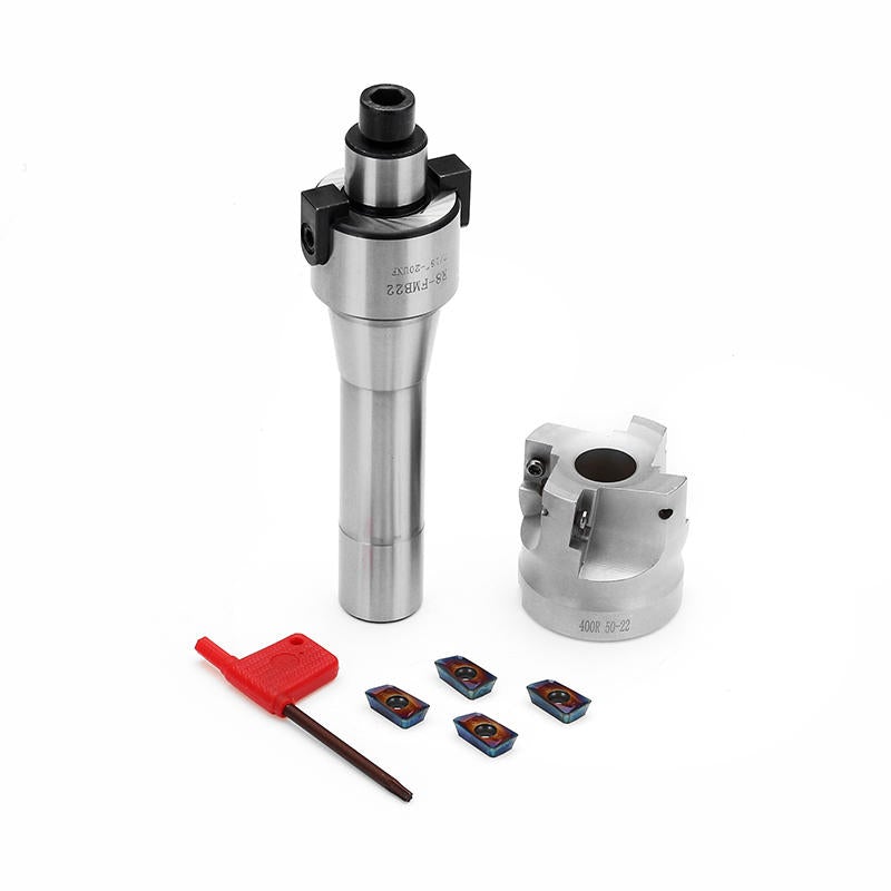 FMB22 400R 50mm Face End Mill Cutter with 4pcs Blue Nano APMT1604 Carbide Inserts