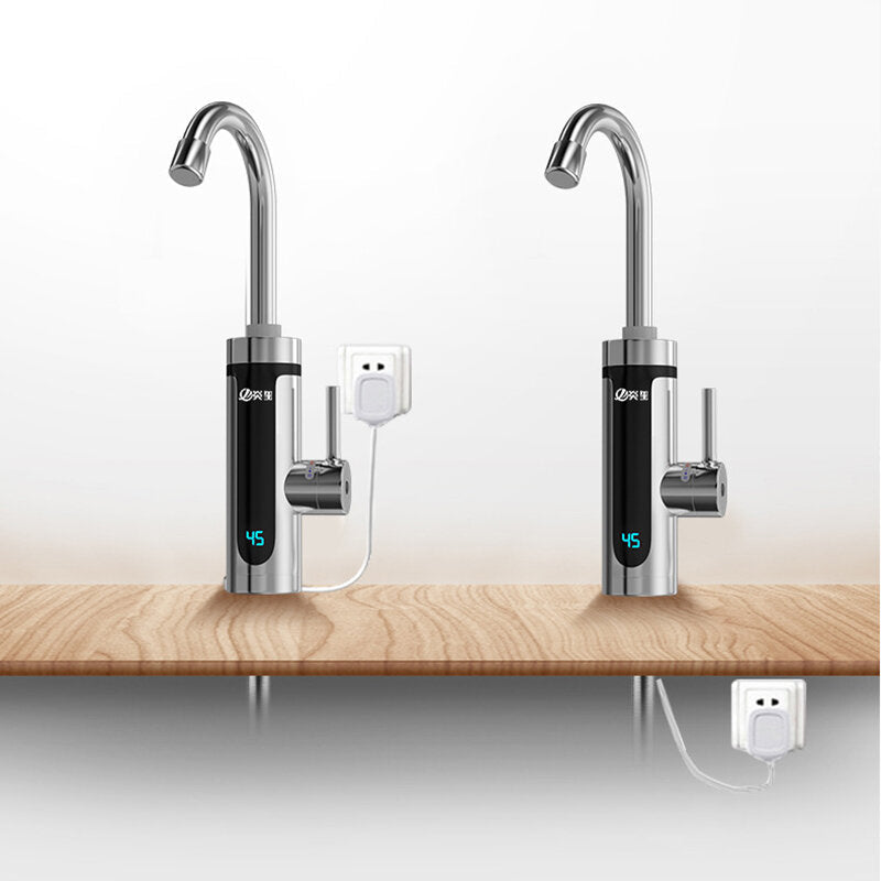 Digital Display Electric Hot Water Faucet Household Kitchen Fast Tap Instant Heater