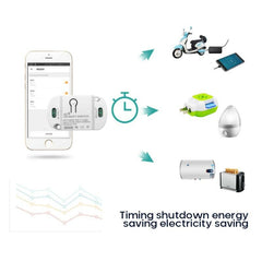 Smart WIFI Home Switch Led Light Universal Module DIY Smart Life WIFI Switch Supports 2 Way Control Work with Alexa Google Home Smart Life