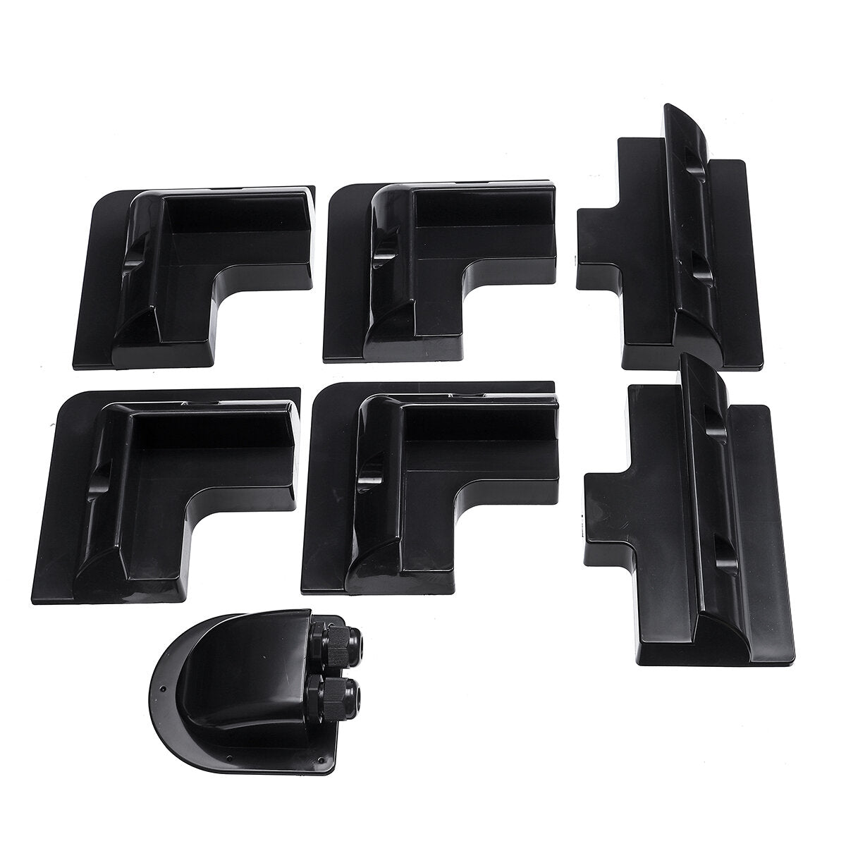 7pcs Set Solar Panel Corner Cable Mounting Bracket Kit For Caravan Boat RV Vehicle Roof Mount