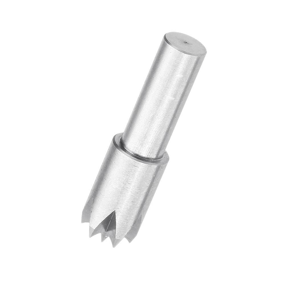 6mm Shank Stainless Steel Plum Blossom Thimble Drill Bit Dead Center for Mini Lathe Machine
