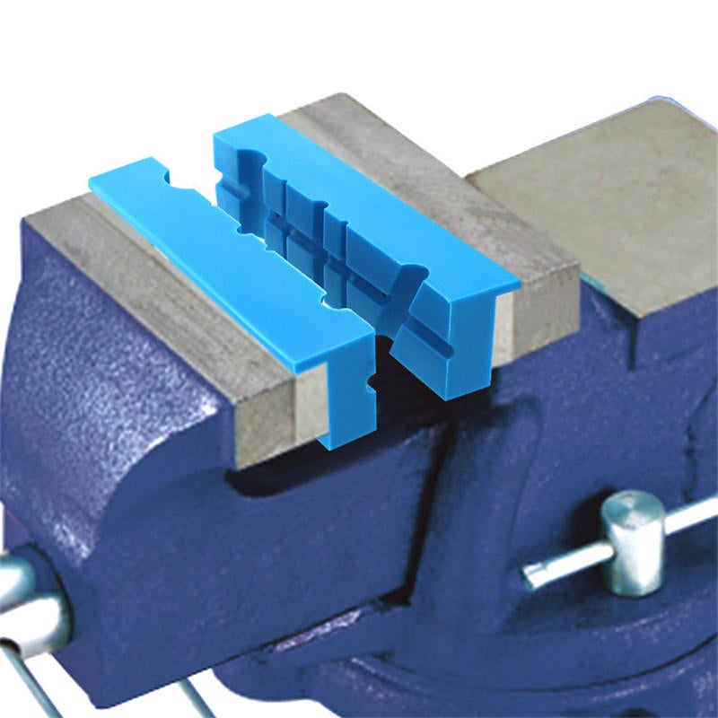 2Pcs 140mm Vise Jaws Multipurpose Magnetic Reversible Vise Soft Jaw Pads for Metal Vise Table Vise