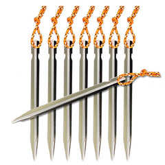 18CM Sun Shade Camping Tent Nails Reflective Tent Rope Stable Aluminum Alloy Portable Tent Accessories