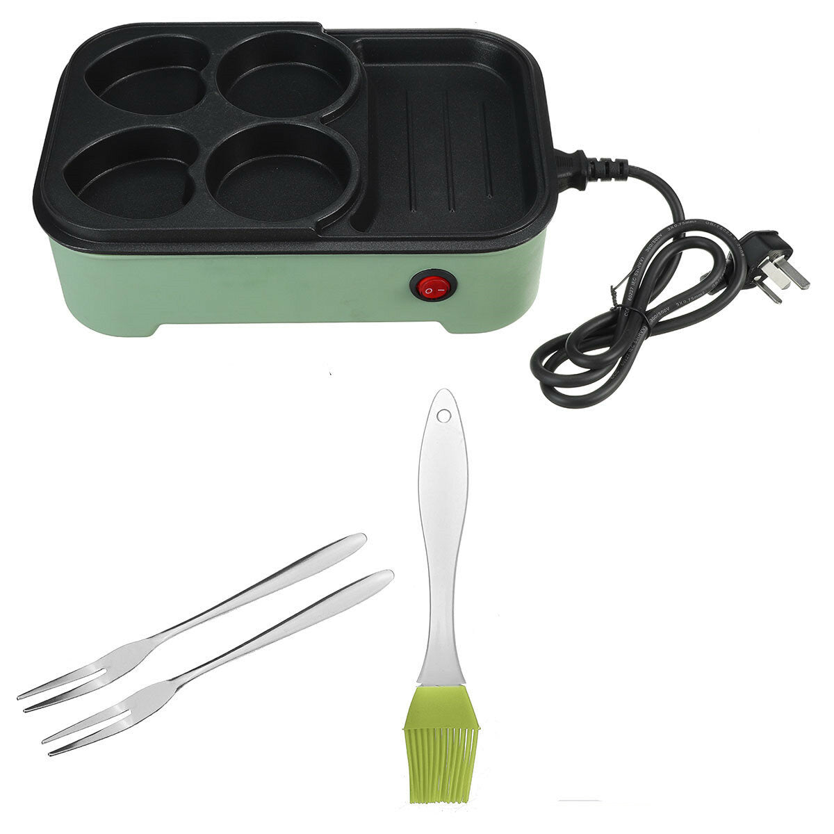 Electric Food Maker Non Stick Baking Pancake Pan Frying Griddle Machine Kit 700W