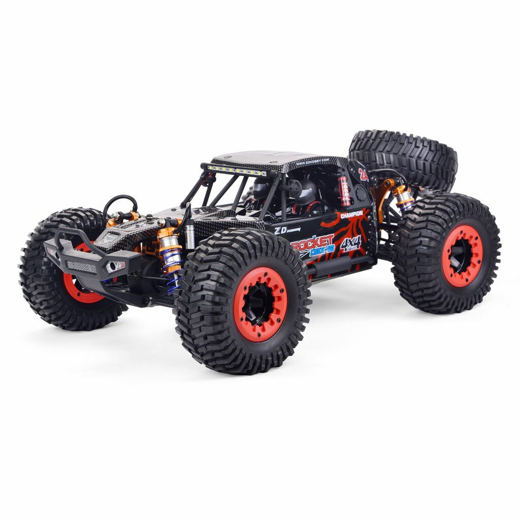 4WD 2.4G Desert Truck Brushless RC Car High Speed Off Road Vehicle Models 80km/h W/ Spare Tire