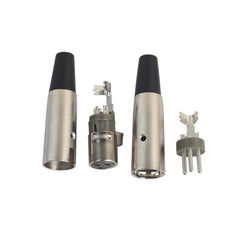 5Pair 2005 XLR 3Pin Male To Female Microphone Audio Connector