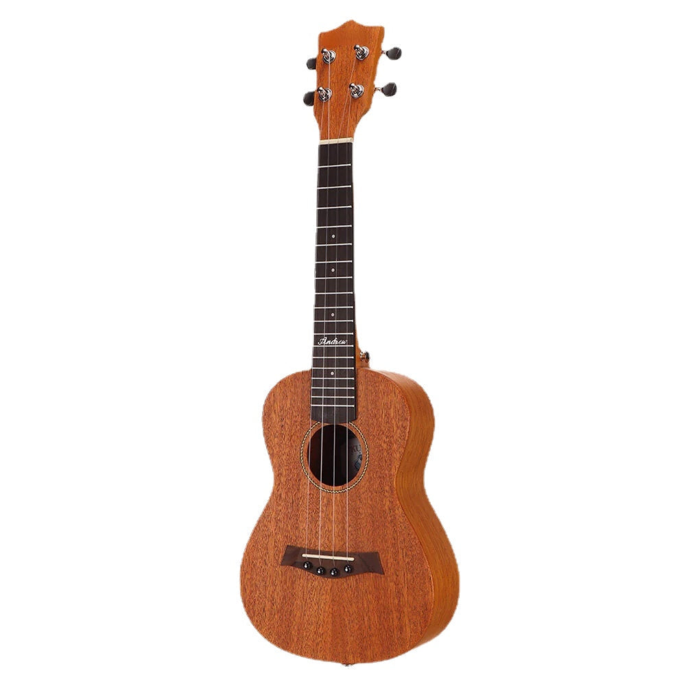 23 Inch Mahogany High Molecular Carbon String Log Color Ukulele for Guitar Player
