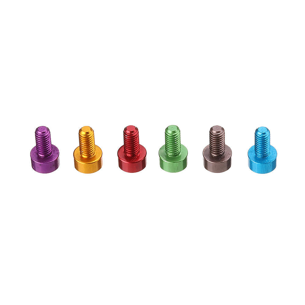 10Pcs M36mm Hex Socket Screw M3 Cap Head Bolt 7075 Aluminum Alloy Multicolor