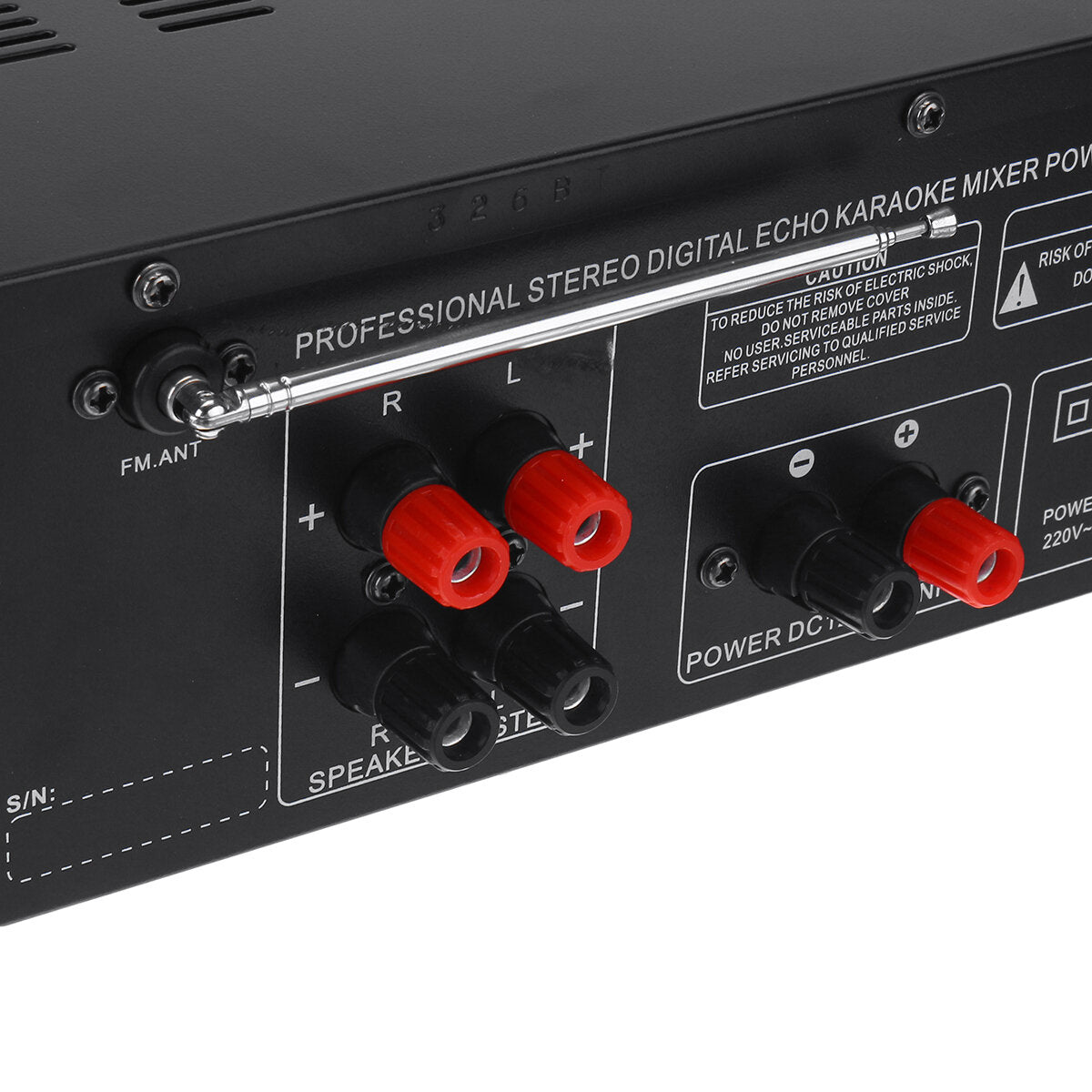 12V 2000W 4 Way Microphone Input Amplifier Audio Stereo Digital Radio USB SD AMP FM DVD Remote Control Bluetooth 5.0 Car Home