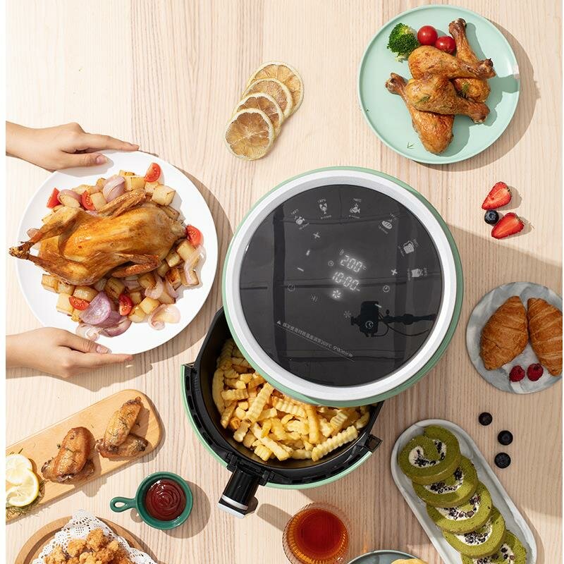 Smart Air Fryer 1350W 5L Oil-Free Healthy Household Intelligent Automatic French Fries Machine
