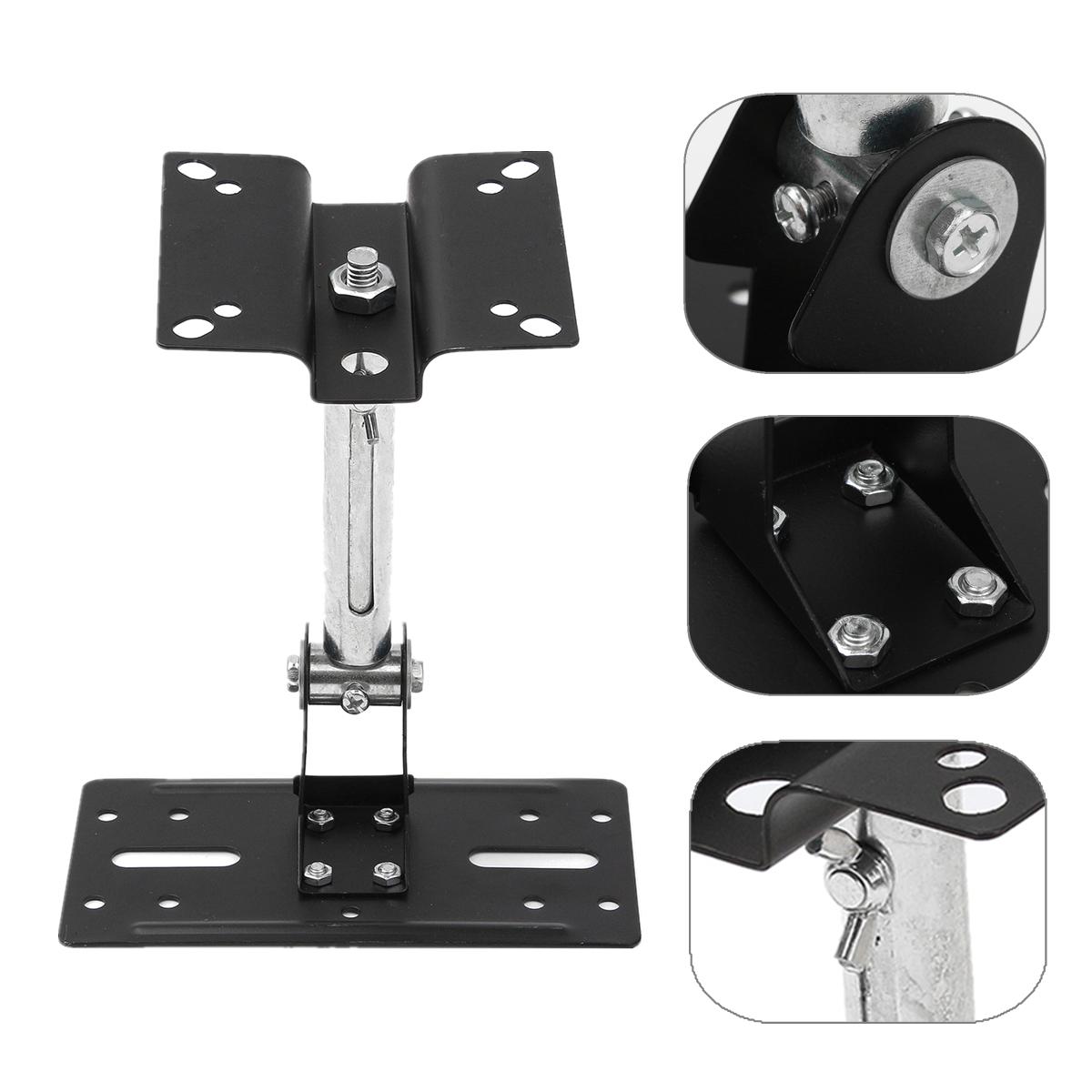 Steel Speaker Bracket Holder Adjustable Swivel Tilt Ceiling Wall Mount 15kg Capacity