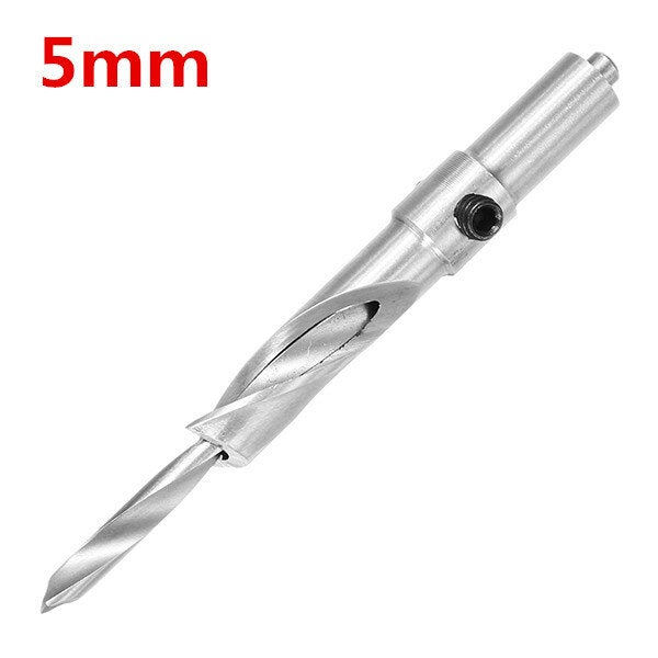 3/4/5/6mm HSS Salad Drill 10mm Shank Countersunk Head Woodworking Bit