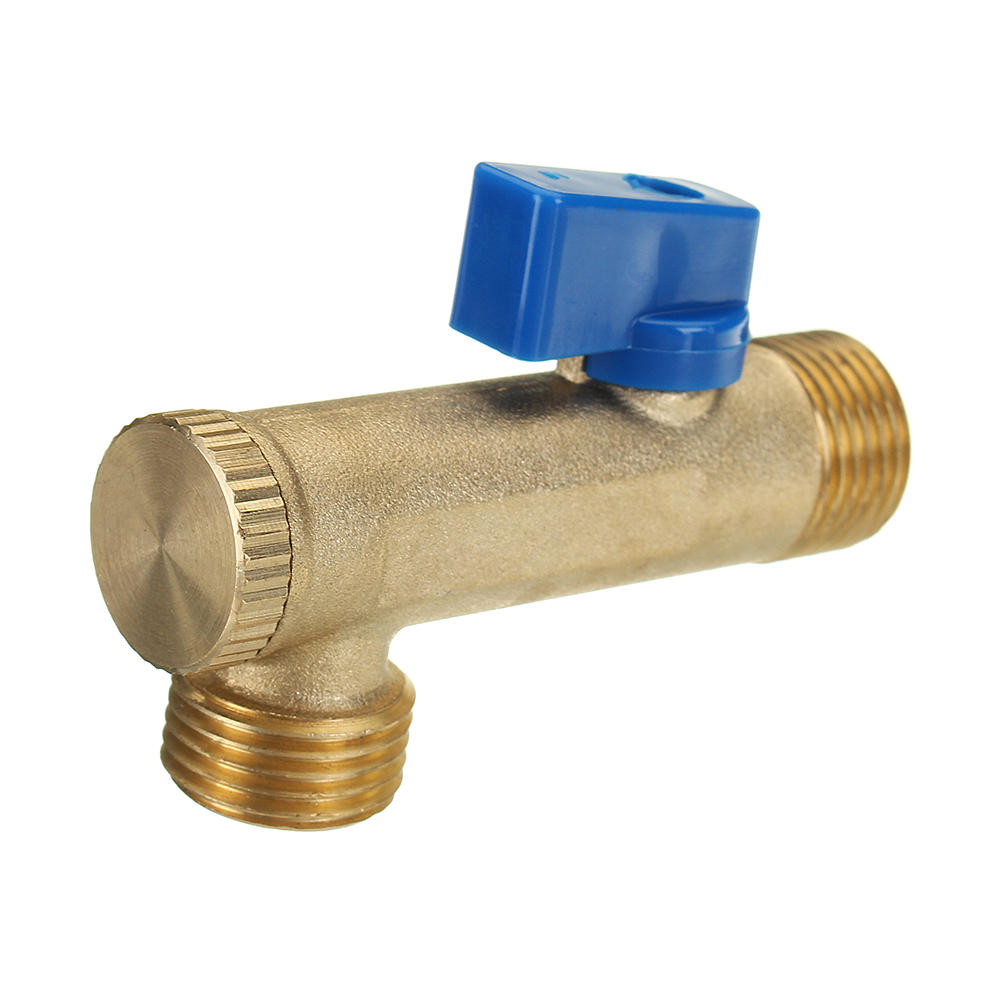 AC220V 1/2" Brass Electric Solenoid Automatic Timer Air Compressor Cold Dryer Drain Water Valve