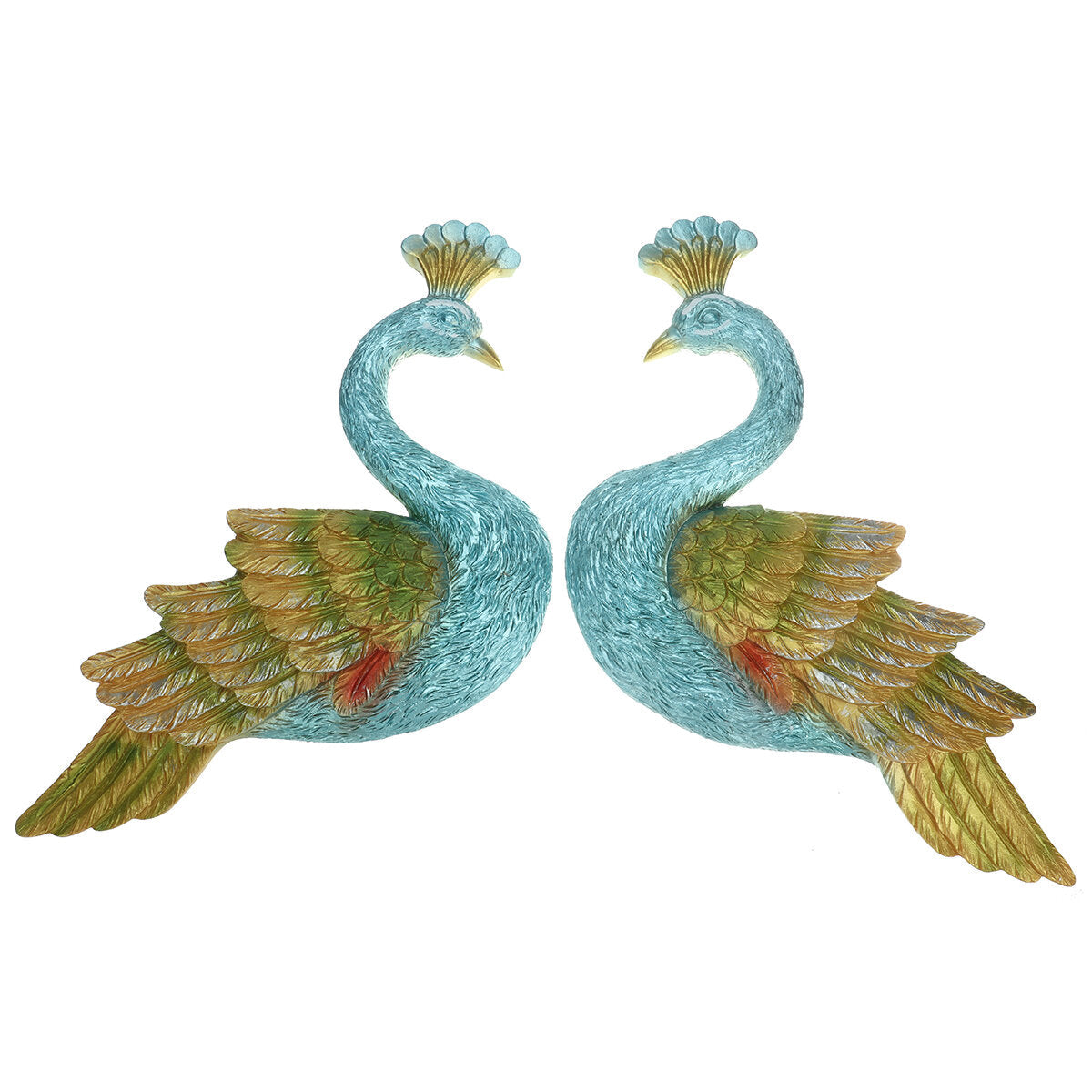 3D DIY Luxury Peacock Wall Clock Metal Modern Art Digital Home Office Decoration