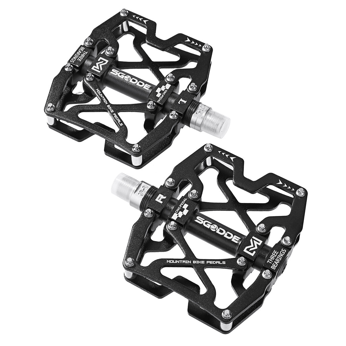 1 Pair Anti-slip Bike Pedals 3 Bearing Aluminum Alloy Cycling Bicycle Platform Bicycle Pedal Bike Accessories Part for Road bmx Mtb Bicycle