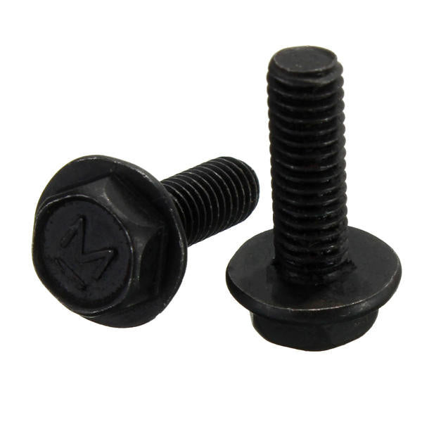 20Pcs M6x20mm Hex Thread Screw Cutting Machine Left Tooth Screws Bolt