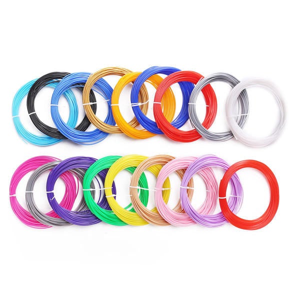 20 Colors PLA 10M 1.75mm PLA Filaments 3D Printing Pen Printer Filaments