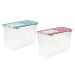 Rice Barrel 10kg Red / Green Food Grains Rice Barrel Box Sealed Container Storage Box With Measuring Cup