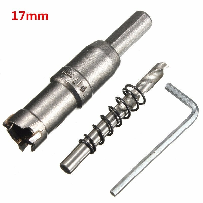 15mm - 24mm Carbide Tip Metal Cutter Hole Saw with Wrench/ Twist Drill Bit