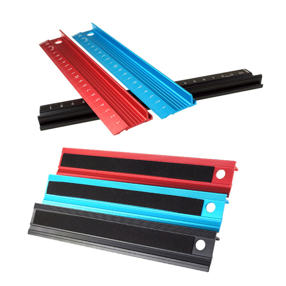 20/30/45 cm Aluminum Alloy Ruler Cutting Protection Anti Slip Drawing Tools Stationery School Student Office Measure Supplies