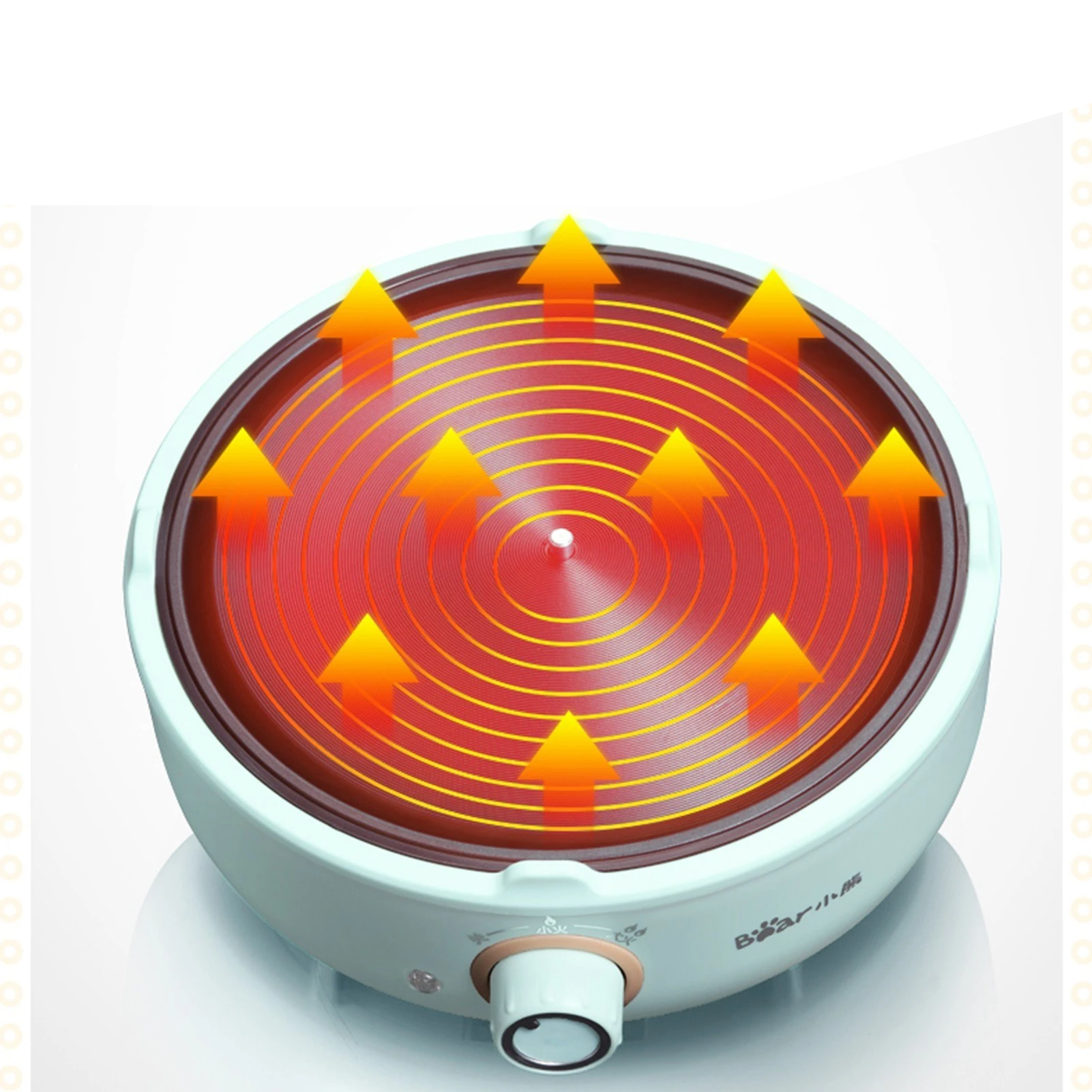 2.5L Electric Hot Pot 220V Electric Cooker Skillet Non-Stick Rapid Noodles Cooker with Lid