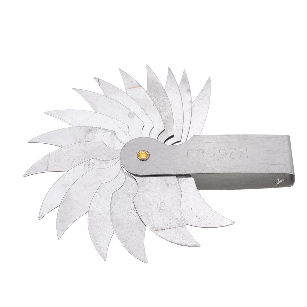 R26-80mm Radius Gauge External Internal Concave Convex Measuring Gauging Tool