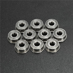 10pcs 4x10x4mm Metal Shielded Flange Ball Bearing