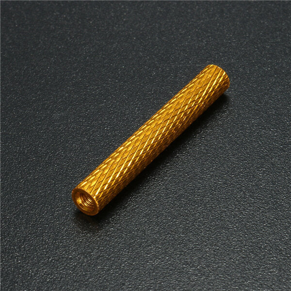 M3AS8 10Pcs M3 35mm Knurled Standoff Bolt Aluminum Alloy 6061 Anodized Spacer Multicolor