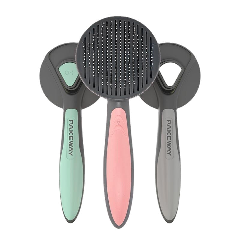 Dog Hair Removal Comb Grooming Pet Comb Pet Grooming Tool Self-cleaning Hair Brush Trimmer