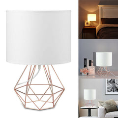 Hollowed Out Modern Living-room Bedroom Bedside Table Lamp Desk Lamp With Shade