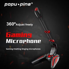 Computer Gaming 360 Sound Collection Microphone USB 3.5mm Studio Speech Omnidirectional Wired for PC Desktop Recording Chatting