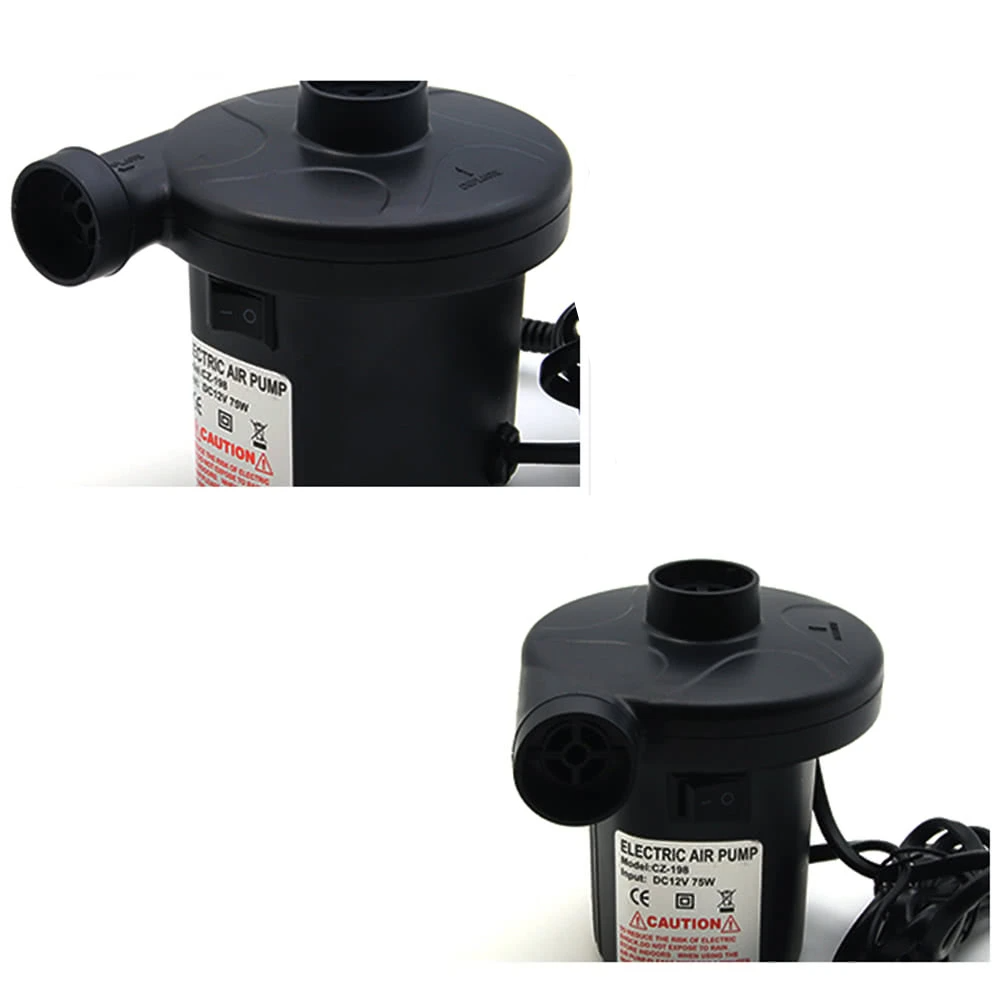 Portable Air Pump 12V Electric Multifunctional for Inflatables Mattress Raft Bed