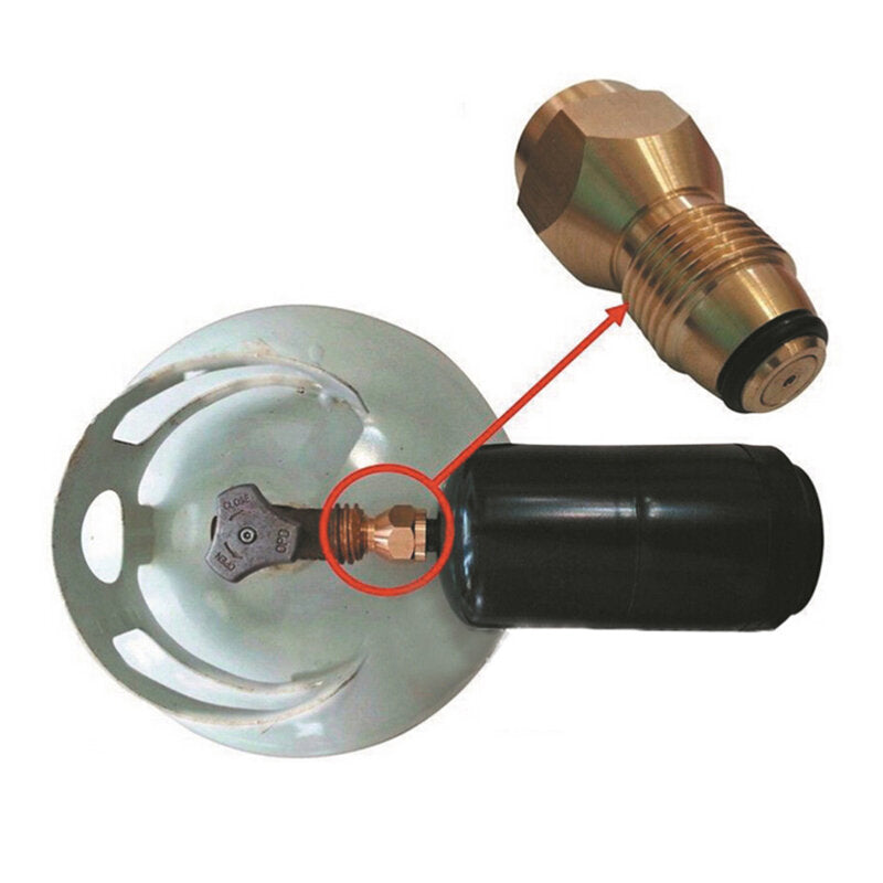 Camping Cooking Stove Converter Propane LP Gas Regulator Valve Refill Adapter Cylinder Tank Converter
