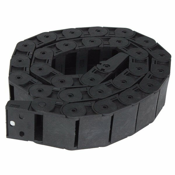 18mm x 37mm Openable Plastic Cable Drag Chain 1M Long Wire Carrier Drag Chain