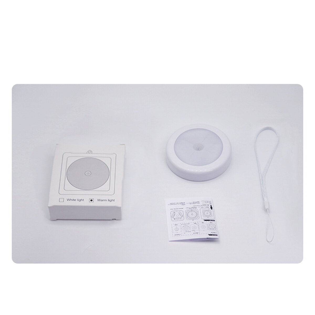 Round Motion Sensor Night Light Infrared Sensor Cabinet Stair Lamp