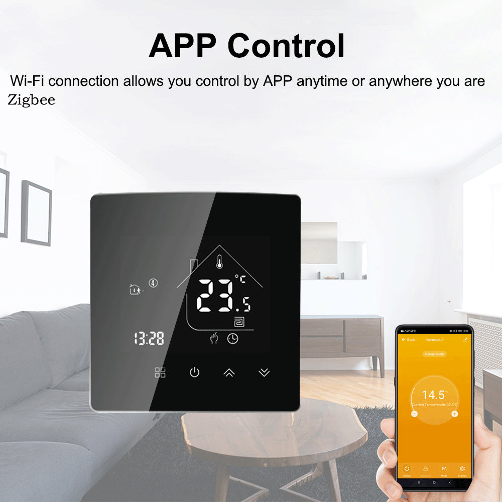 Electric Floor Heating Room Thermostat Water Gas Boiler Smart WiFi / Indoor Thermoregulator Works With Google Smart Life