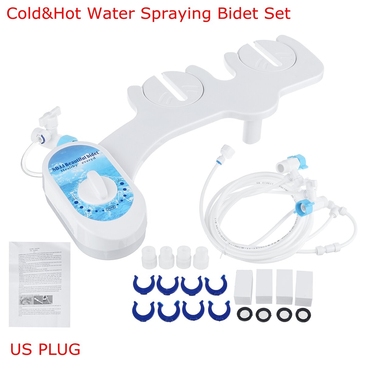 7/8 Bidet Fresh Water Spray Mechanical Non-Electric Toilet Seat Attachment