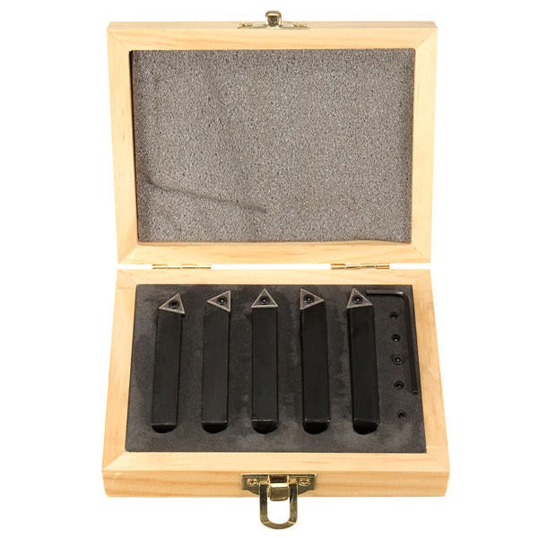 5pcs 3/8 Inch Shank Lathe Carbide Inserts with Turning Tool