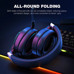 Gaming Headset RGB Light Wired Headphones With Microphone Stereo Earphones for Xbox One Headsets Gamer for PS4 PC