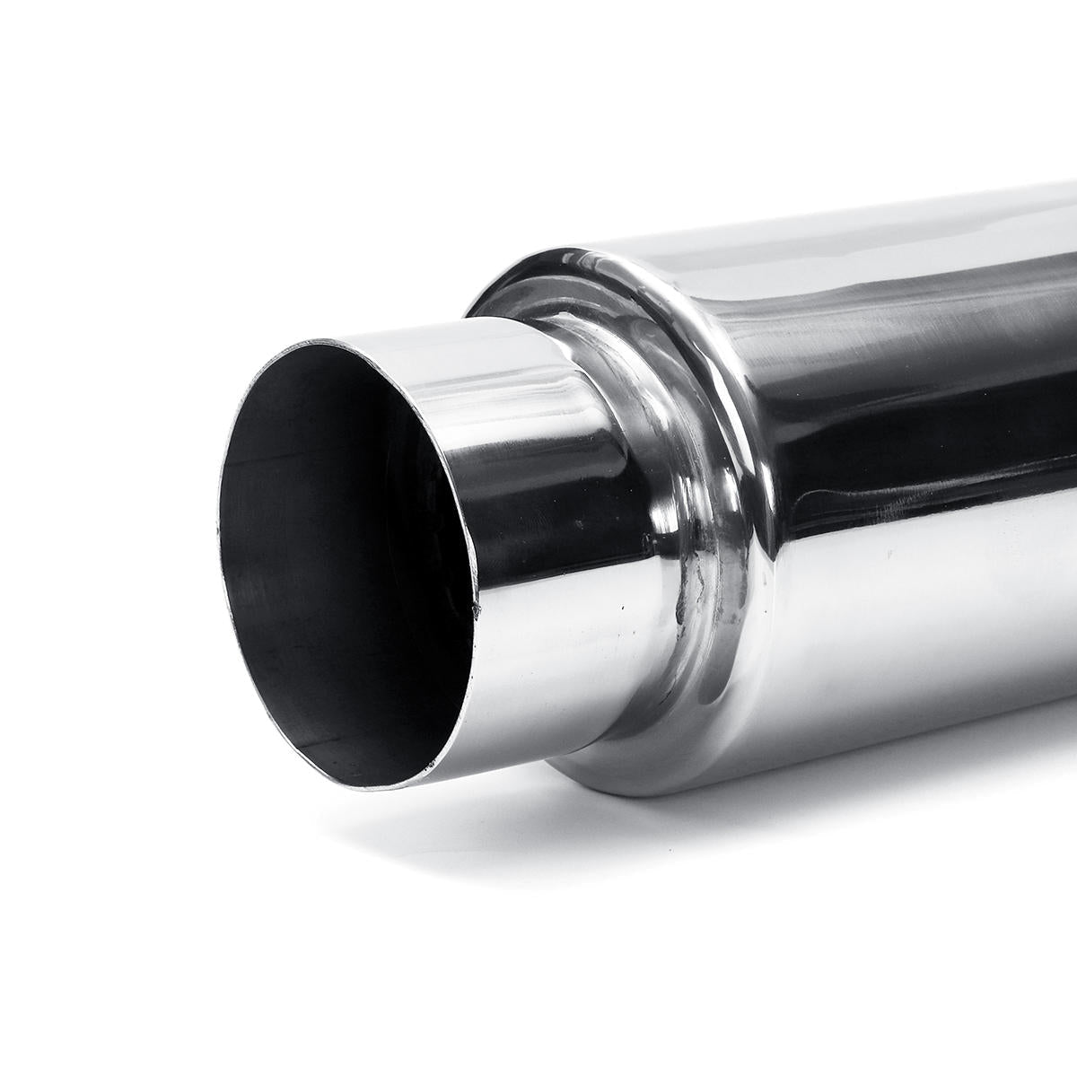Universal Exhaust Muffler Silencer Glass Pack 12" Long 3" Inlet Outlet