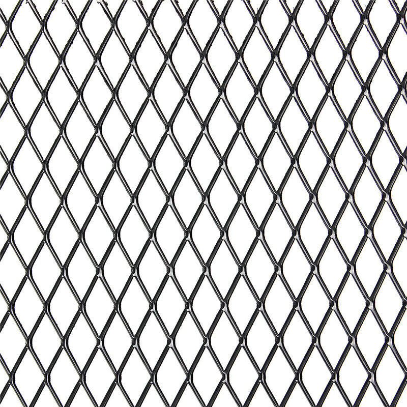 Universal Aluminum Car Vehicle 40"x13"/ 10033cm Black/Silver Body Grille Net Mesh Grill Section