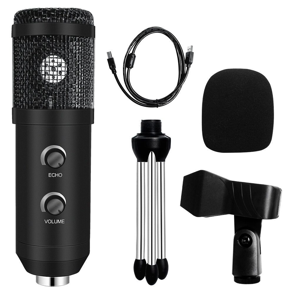 Upgraded Usb E20 Condenser Computer Microphone With Ring Light Studio Kit Arm Stand For Gaming Youtube Video Record